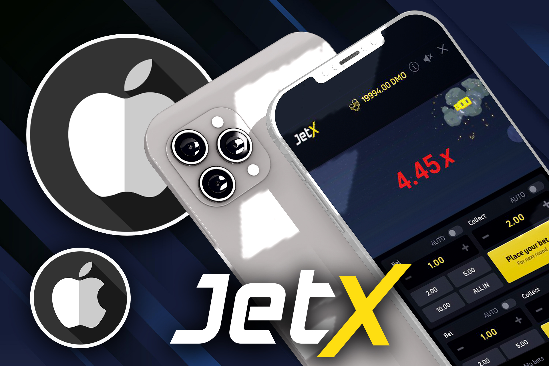 Puedes jugar a Jet X a través de la aplicación 1win de tu iPhone.